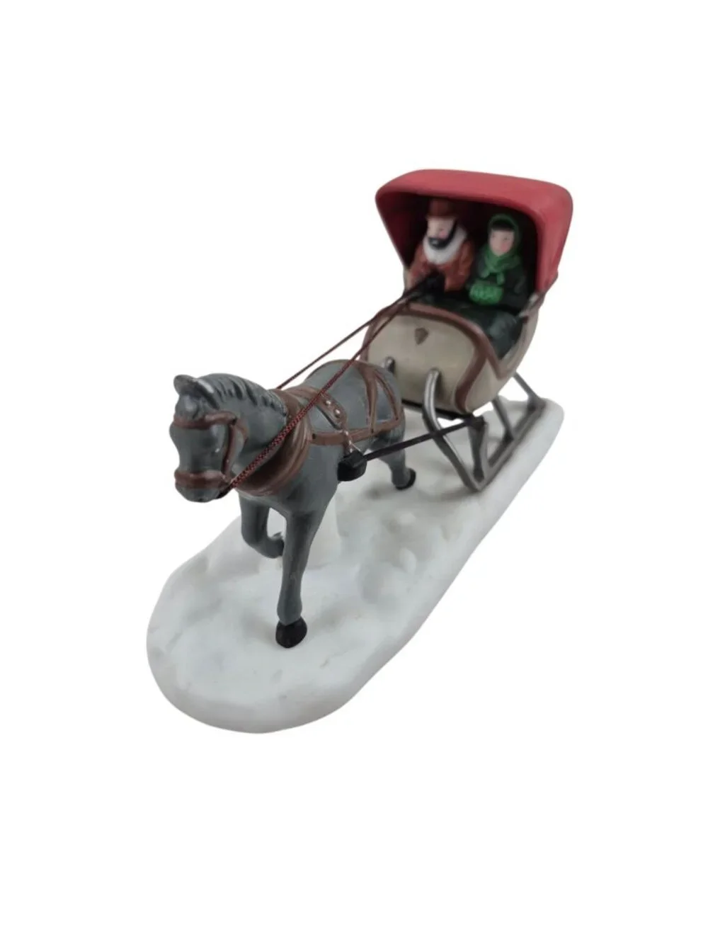Department 56 One Horse Open Sleigh Accessory 59820 Heritage Dickens Village Box